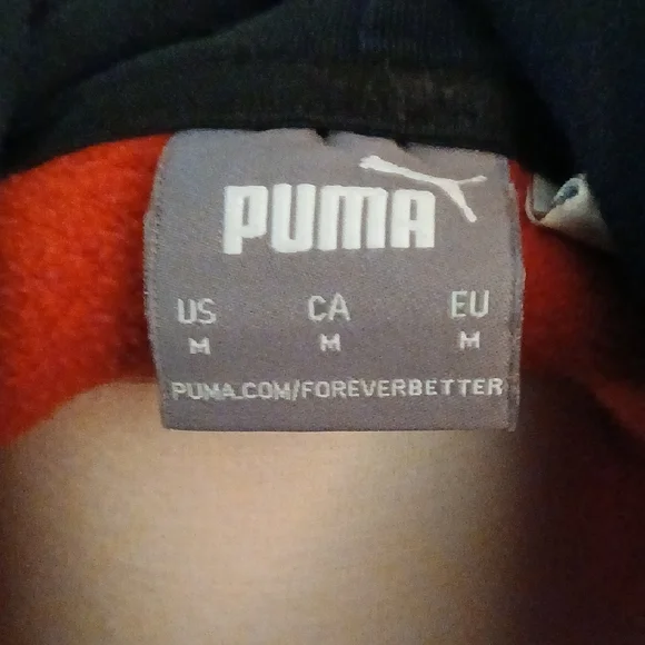 PUMA Red and Black Hoodie with Logo - Picture 4 of 6